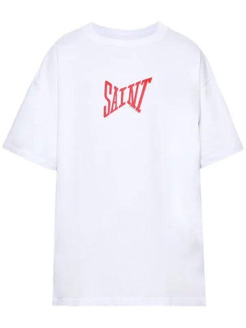 Saint Michael Logo Print Tee White