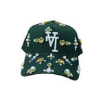 Upside Down LA Dodgers Green Rhinestone Snapback
