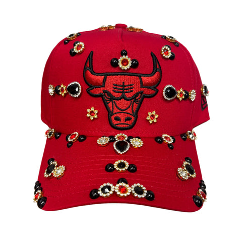 Red Bulls Rhinestone Snapback
