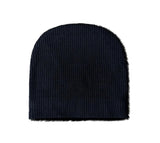 Untitled Cowhide Black Beanie
