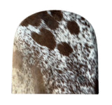 Untitled Cowhide Brown White Beanie