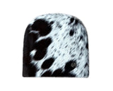 Untitled Cowhide Black White Beanie