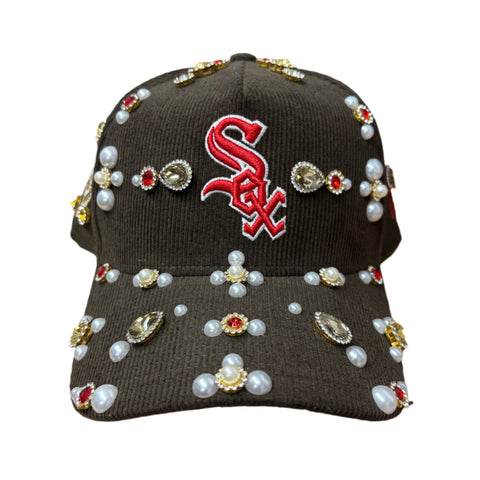 Sox Brown Rhinestone Snapback