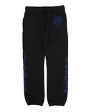 Horshoe Logo Spellout Sweatpants (Black/Royal) Chrome Hearts