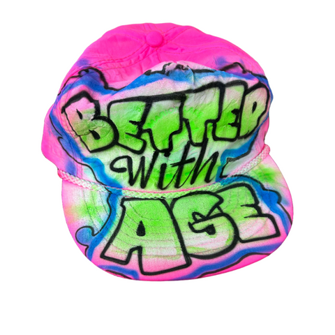Better With Age Tucker Hat Neon Pink