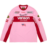 Supreme/Vanson Leather L/S Top (Pink)