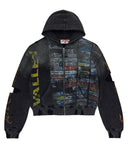 Glitch Zip Up (Black)