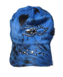 Blue Spider Cowhide Cap