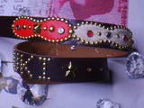 Kabuki Studded Genuine Cow Leather (1 or 1)