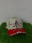 Patriots Rhinestone Snapback Cream/Red