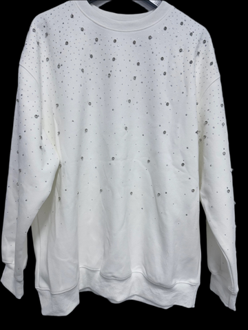 vybes rhinestone crewneck