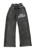 Double Waisted Rhinestone Sweatpants (Vintage Black)