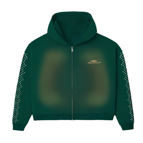Crystal Zipup Green Bean