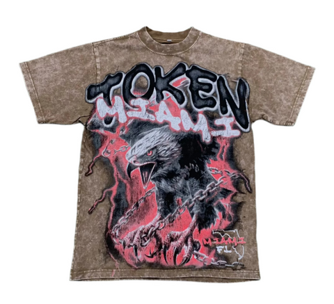 Token Eagle T-shirt Brown/Red