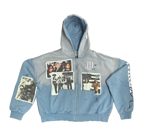 ICONIC PATCH HOODIE (BLUE) – Token Miami