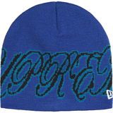 New Era Cursive Beanie (Royal)