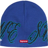 New Era Cursive Beanie (Royal)