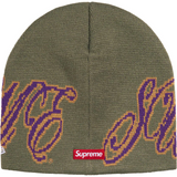 New Era Cursive Beanie (Olive)