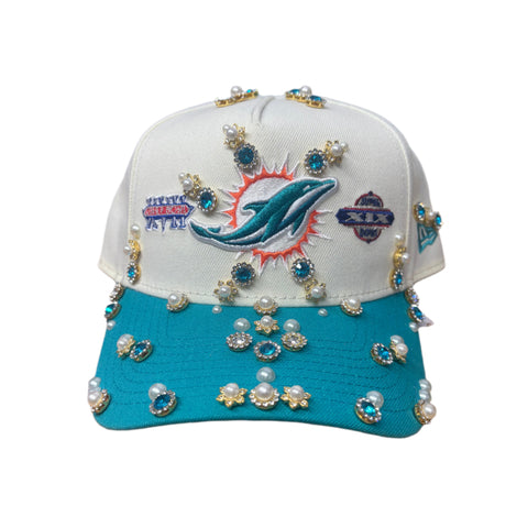 Dolphins Rhinestone Snapback