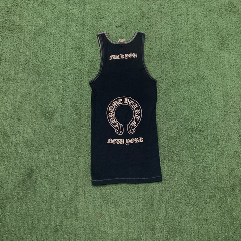 Chrome Hearts Fuck You Tank Navy Blue