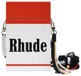 Rhude Big Logo Box Bag (White)
