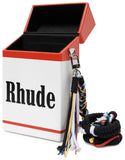 Rhude Big Logo Box Bag (White)