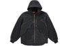 Flag Quilted Hooded Work Jacket (Black)