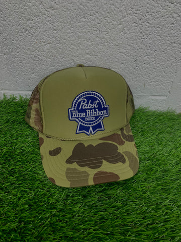 Blue Ribbon Camo Snapback