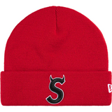 New Era Devil S Logo Beanie (Red)