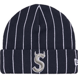 New Era Devil S Logo Beanie (Stripe)