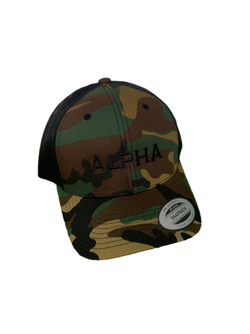 Alpha Camo Trucker Hat