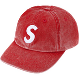 Pigment Coated S Logo 6-Panel (Red)