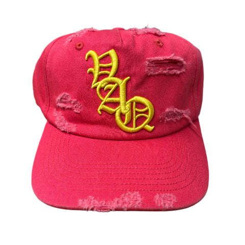 Vaquxy Disstressed Trucker Red/Yellow