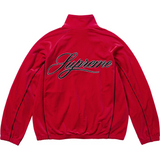 Velour Mesh Track Jacket (Red)