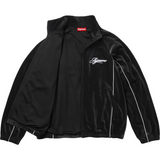 Velour Mesh Track Jacket (Black)