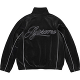 Velour Mesh Track Jacket (Black)
