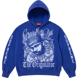 DJ Screw Zip Up Hooded Sweatshirt (Royal)