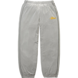Velour Mesh Track Pant (Silver)