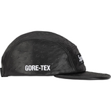 Ostrich Embossed Leather GORE-TEX Camp Cap (Black)