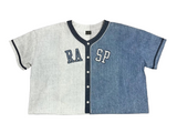 Raspberry Denim Baseball Jersey