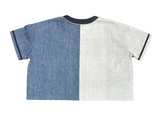 Raspberry Denim Baseball Jersey