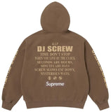 DJ Screw Zip Up Hooded Sweatshirt (Brown)
