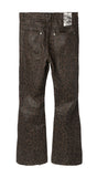 Waxed Bootcut Denim (Leopard)