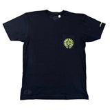Chrome Hearts Horseshoe Logo Pocket Tee (Black/Yellow)