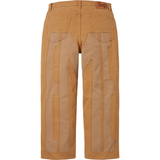 Inset Spellout Baggy Jean (Brown)