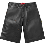 Leather Double Knee Painter Short (Black)