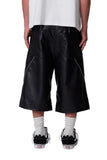 Ultra Baggy Studded Leather Shorts