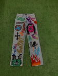 Ukeme Denim Graffiti Jeans