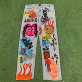 Ukeme Denim Graffiti Jeans