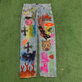 Ukeme Denim Graffiti Jeans